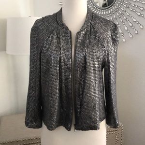 Urban Outfitters Silence Noise blue silver jacket